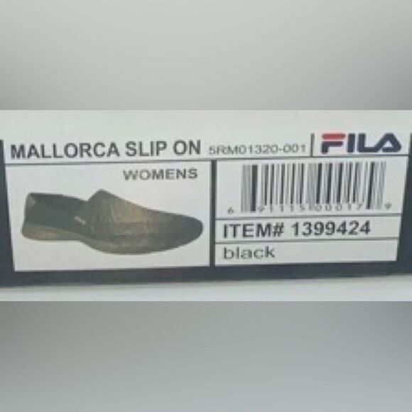 ⭐️FILA Woman’s Mallorca Black Slip On Sneakers 👟 9.5👟 - Picture 8 of 8